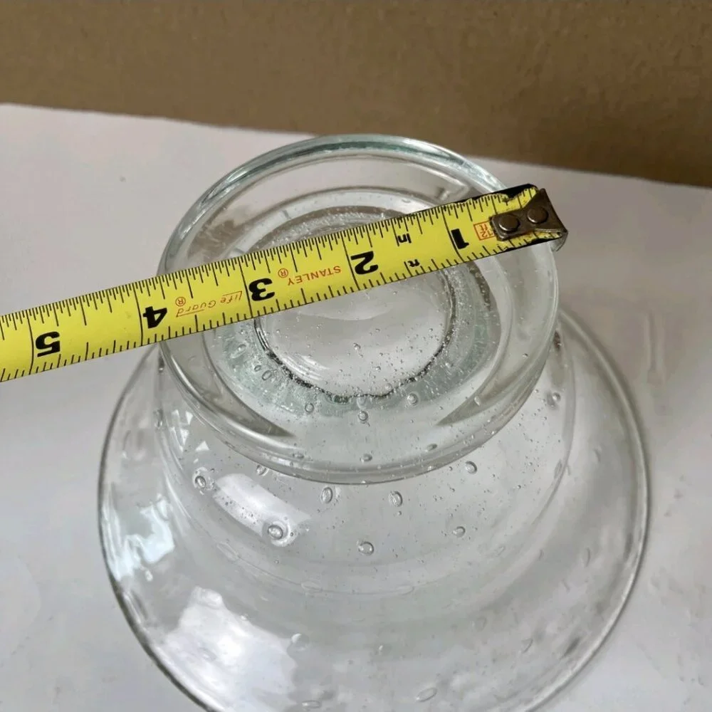 Southern Living at Home Tiny Bubbles Bella Luna Glass Pedestal Bowl 8”